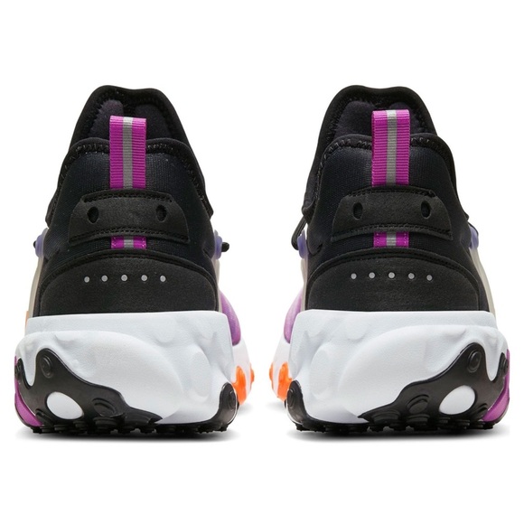 NIKE React Presto Print Big Kids' Shoes Black-Total Orange Tennis Shoes Sneakers - Picture 6 of 15